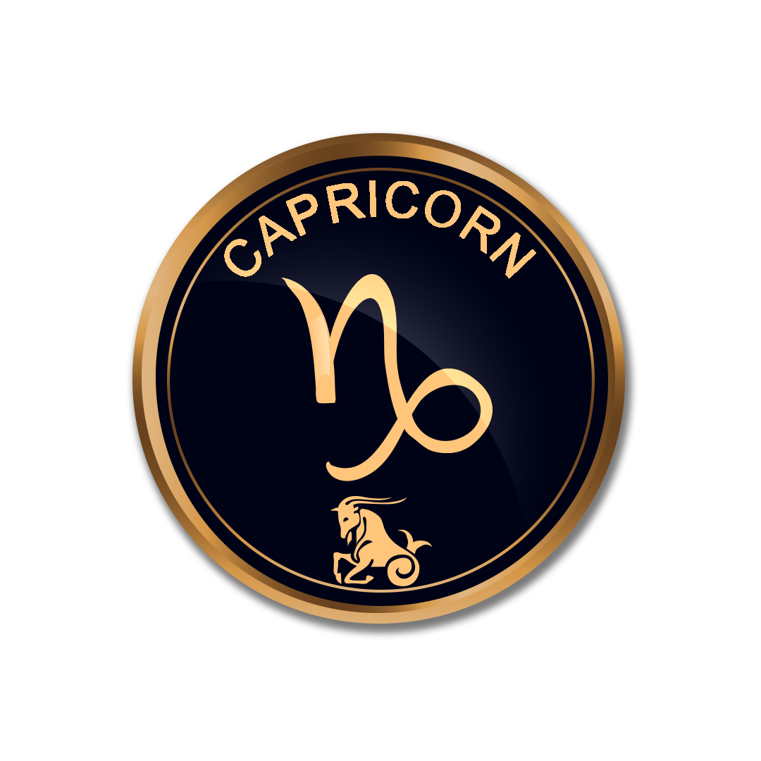 Zodiac Capricorn PNG, Gold Capricorn symbol PNG images, Capricorn sign transparent png full hd images download